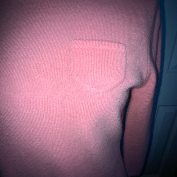 Express pink cashmere 3/4 sleeve sweater size L - Picture 2 of 4
